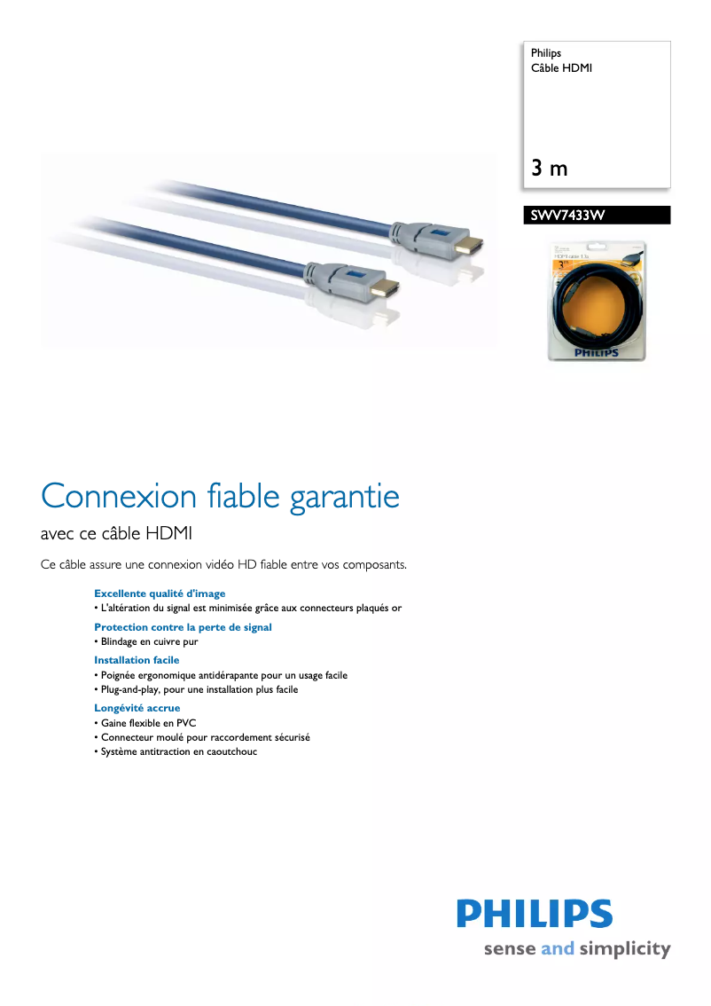First page image of the manual for SWV7433W