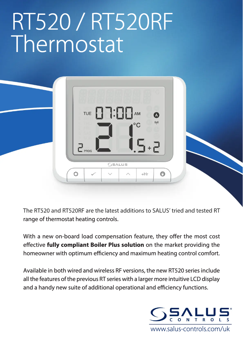 First page image of the manual for RT 520 RF