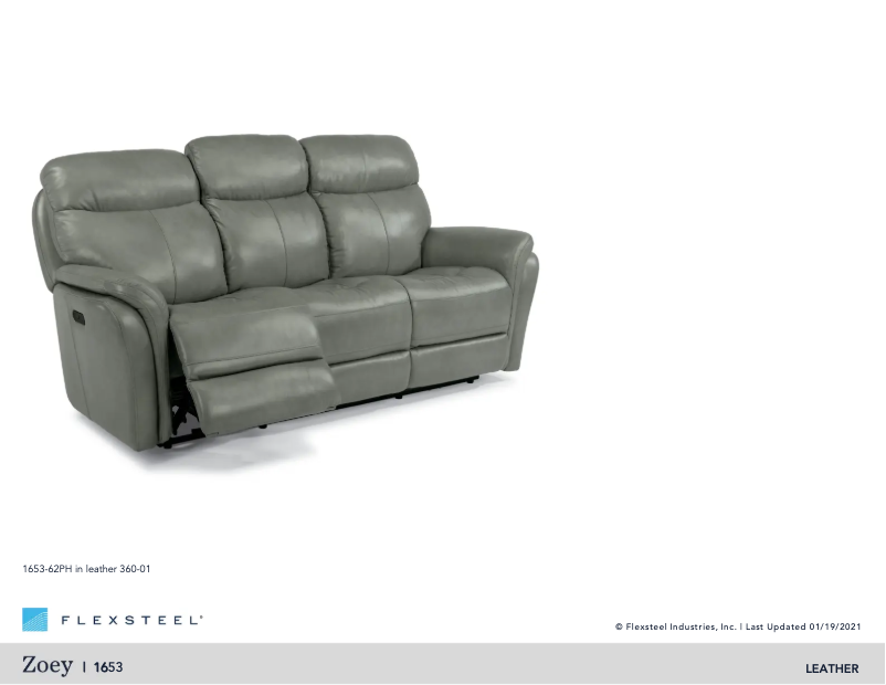 First page image of the manual for Zoey 1653-62PH