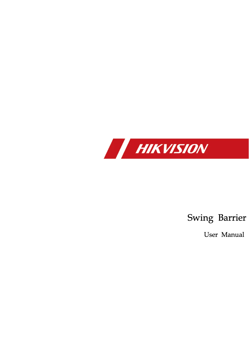 First page image of the manual for DS-K3B601-L