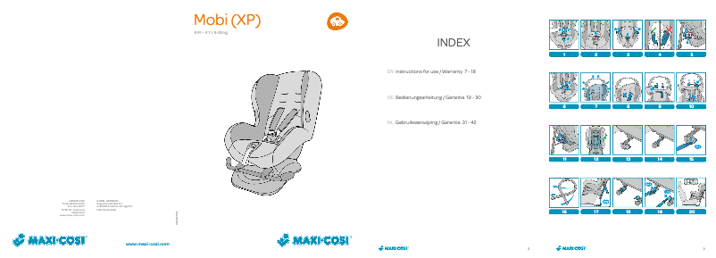 Page 1 of the manual User Manual Maxi-Cosi Mobi XP