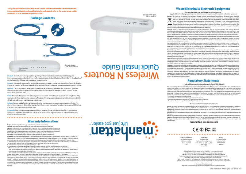 First page image of the manual for 300N