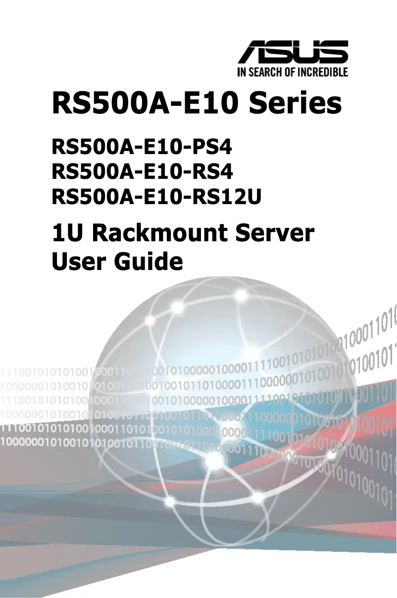 First page image of the manual for RS500A-E10-PS4