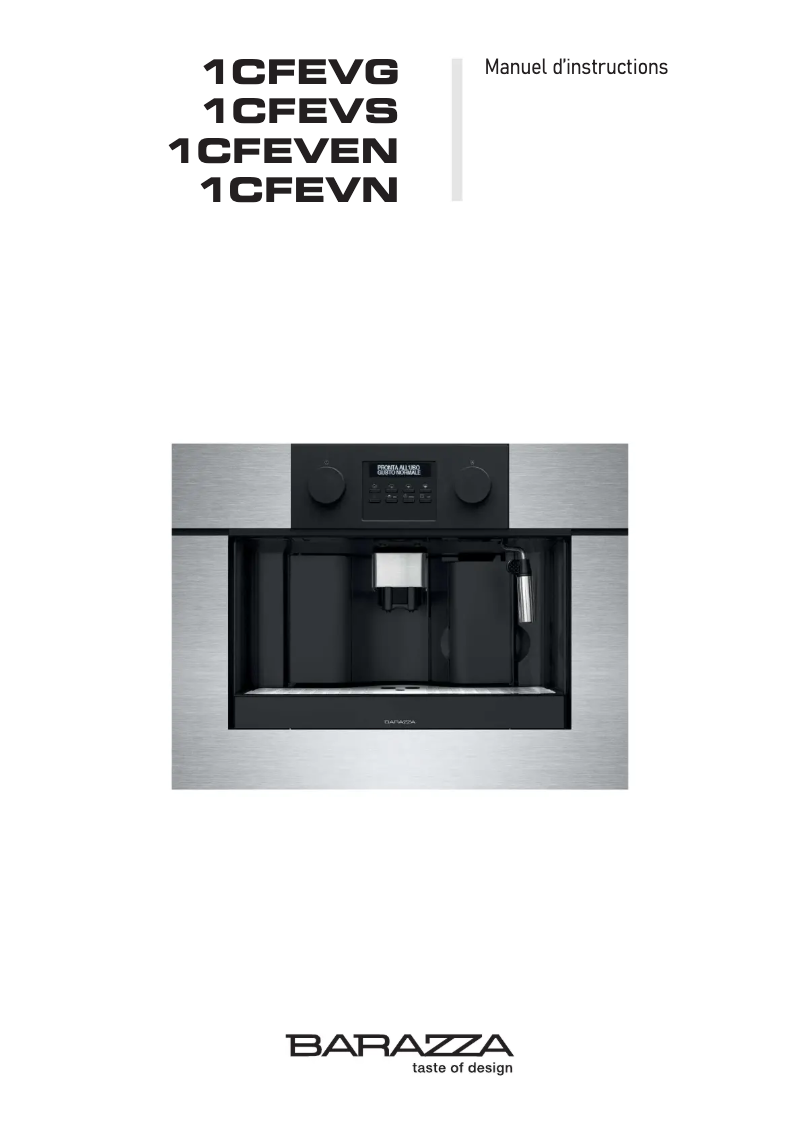 First page image of the manual for 1CFEVEN