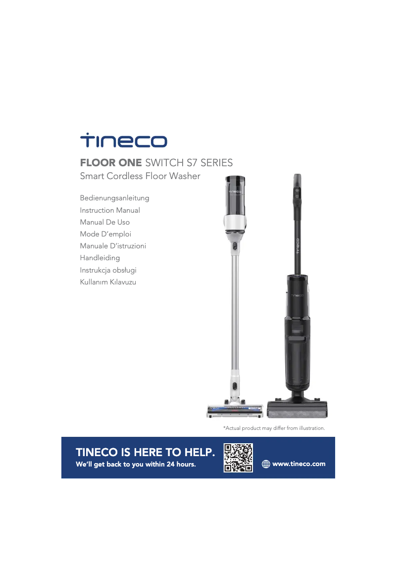Page 1 of the manual User Manual Tineco Floor One S7 Pro