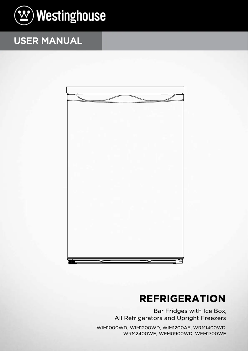 First page image of the manual for WIM1200AE