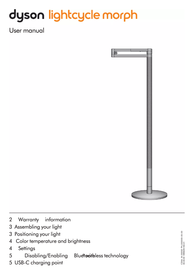 First page image of the manual for Lightcycle Morph floor