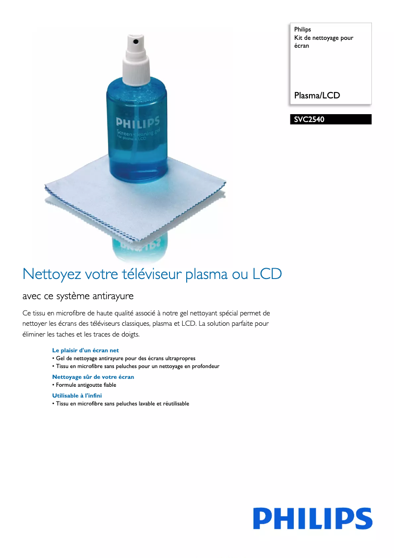 First page image of the manual for SVC2540