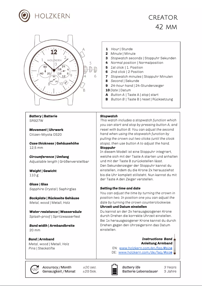 First page image of the manual for Ralph