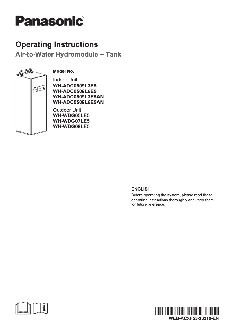 First page image of the manual for WH-WDG09LE5