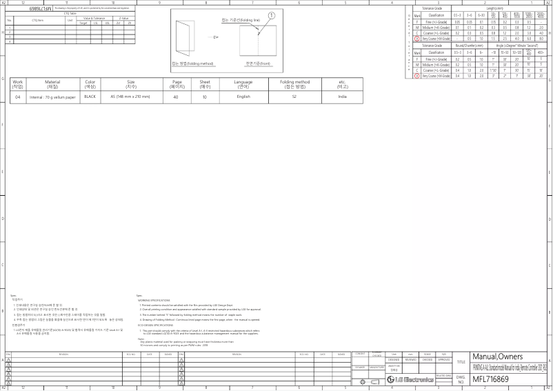 Page 1 of the manual User Manual LG MSNQ18MNZA