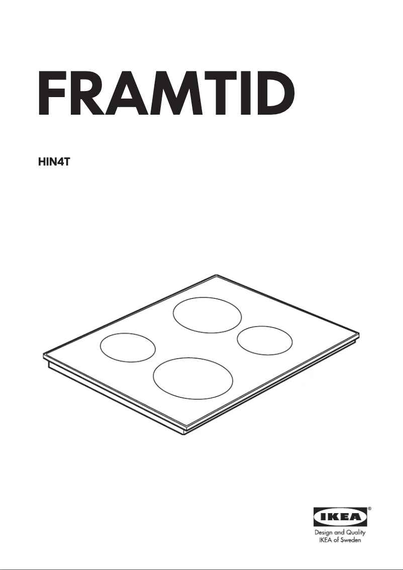 First page image of the manual for IKEA HIN4T