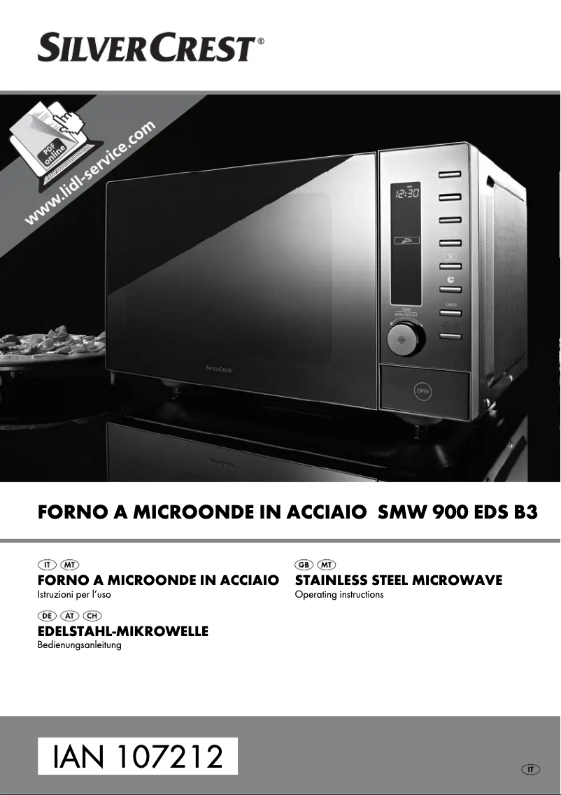 First page image of the manual for SMW 900 EDS B3