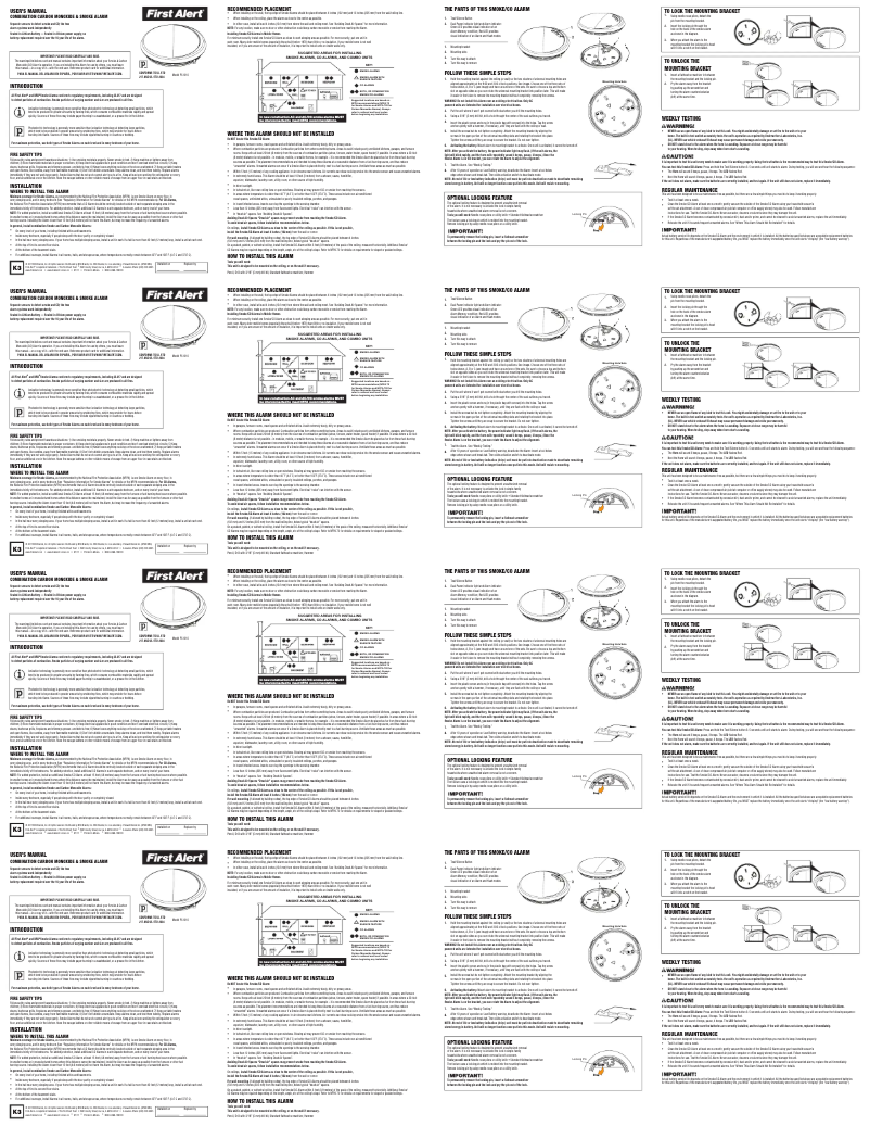First page image of the manual for PRC710V