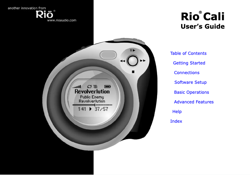 First page image of the manual for Cali