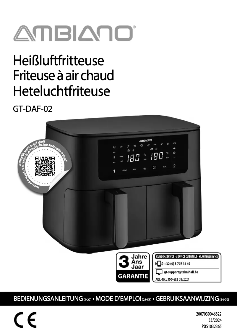 Page 1 of the manual User Manual Ambiano GT-DAF-02