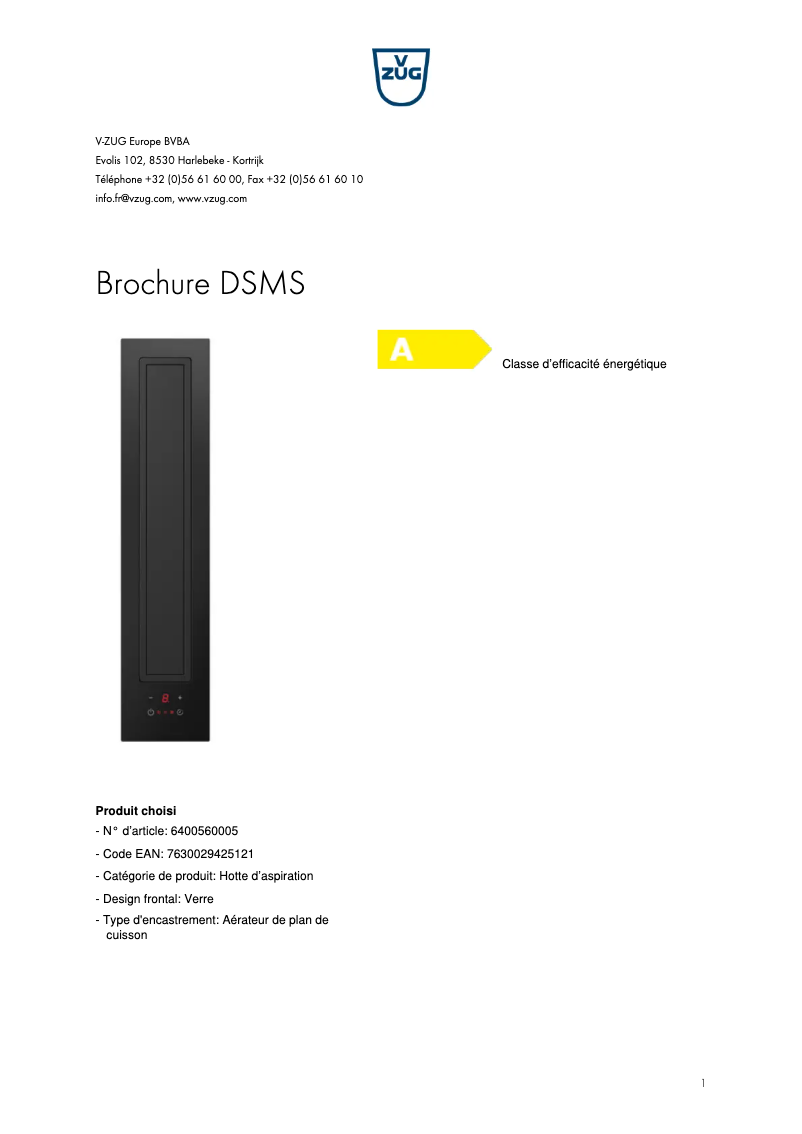 First page image of the manual for DSMS