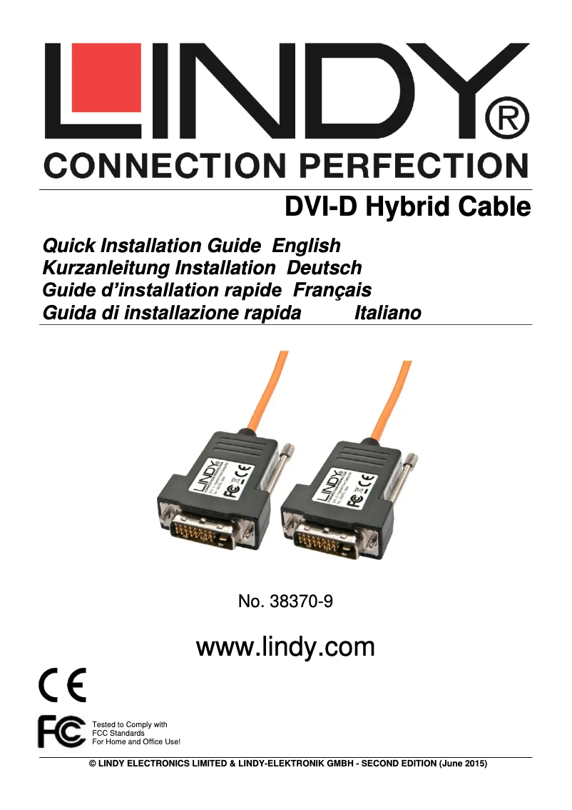 Page 1 of the manual User Manual Lindy 38370