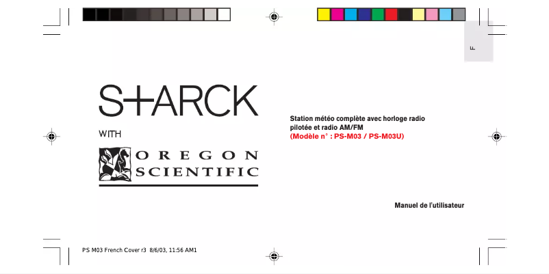 First page image of the manual for PSM03