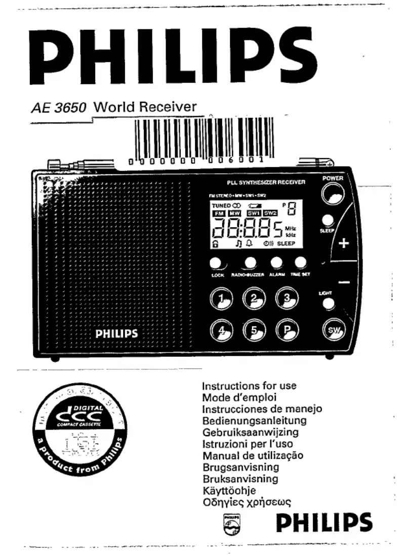First page image of the manual for AE3650