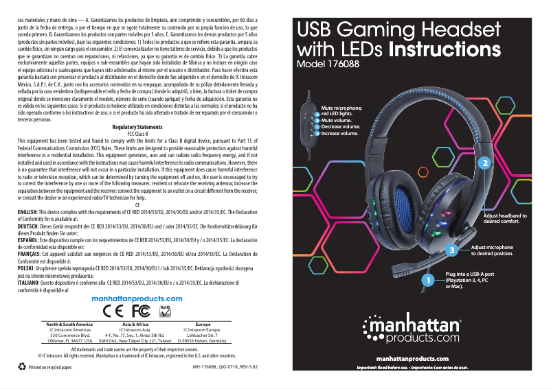 First page image of the manual for 176088