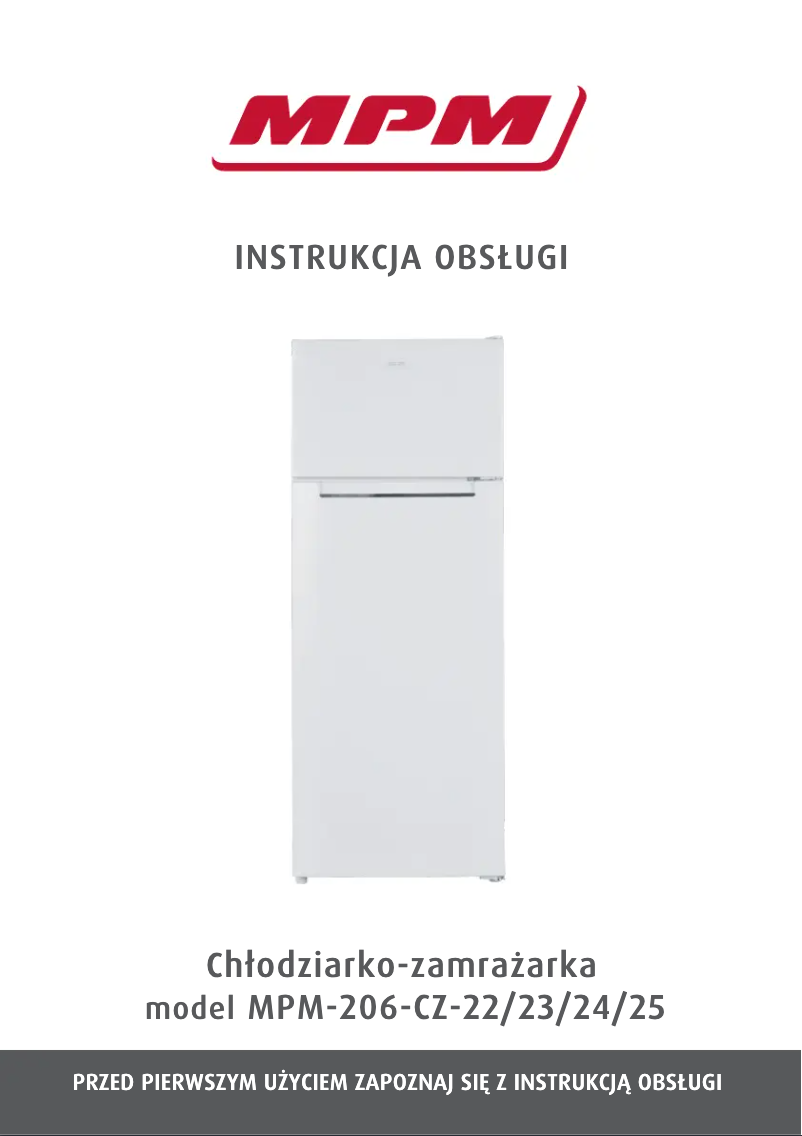 First page image of the manual for MPM-206-CZ-25