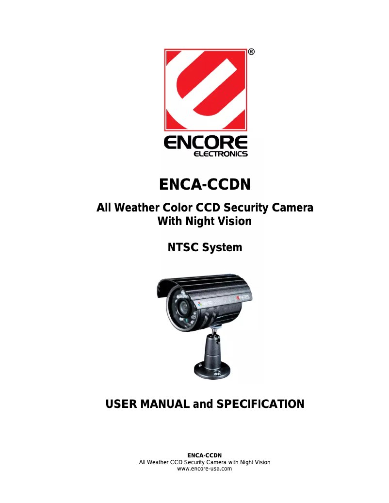 First page image of the manual for ENCA-CCDN