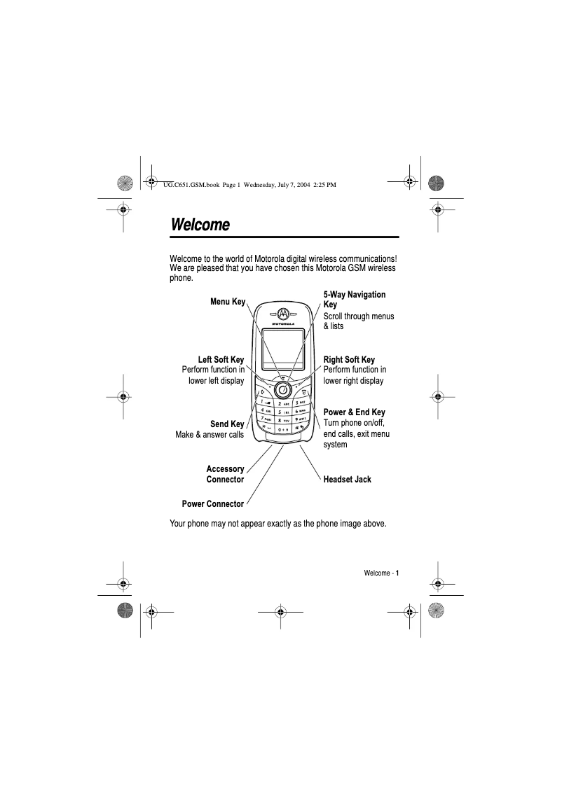 First page image of the manual for C651