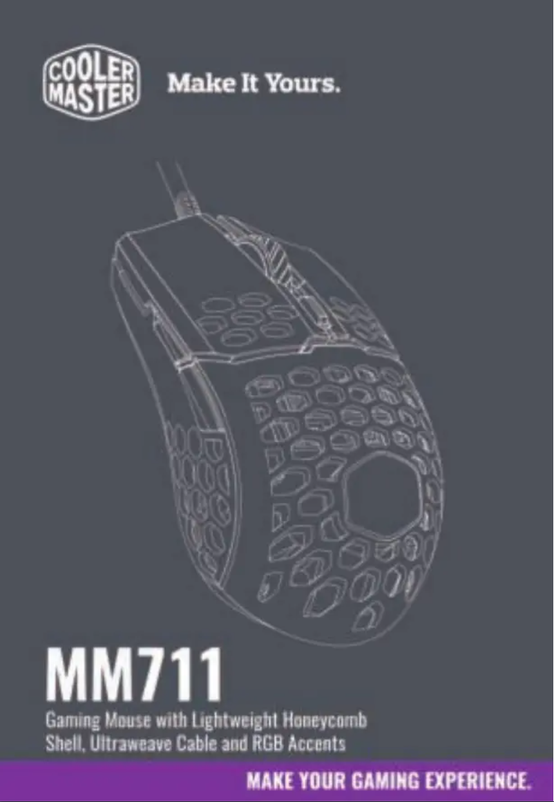 Page 1 of the manual User Manual Cooler Master MM711