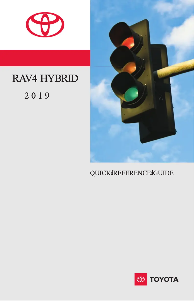 Page 1 of the manual User Manual Toyota RAV4 Hybrid (2019)