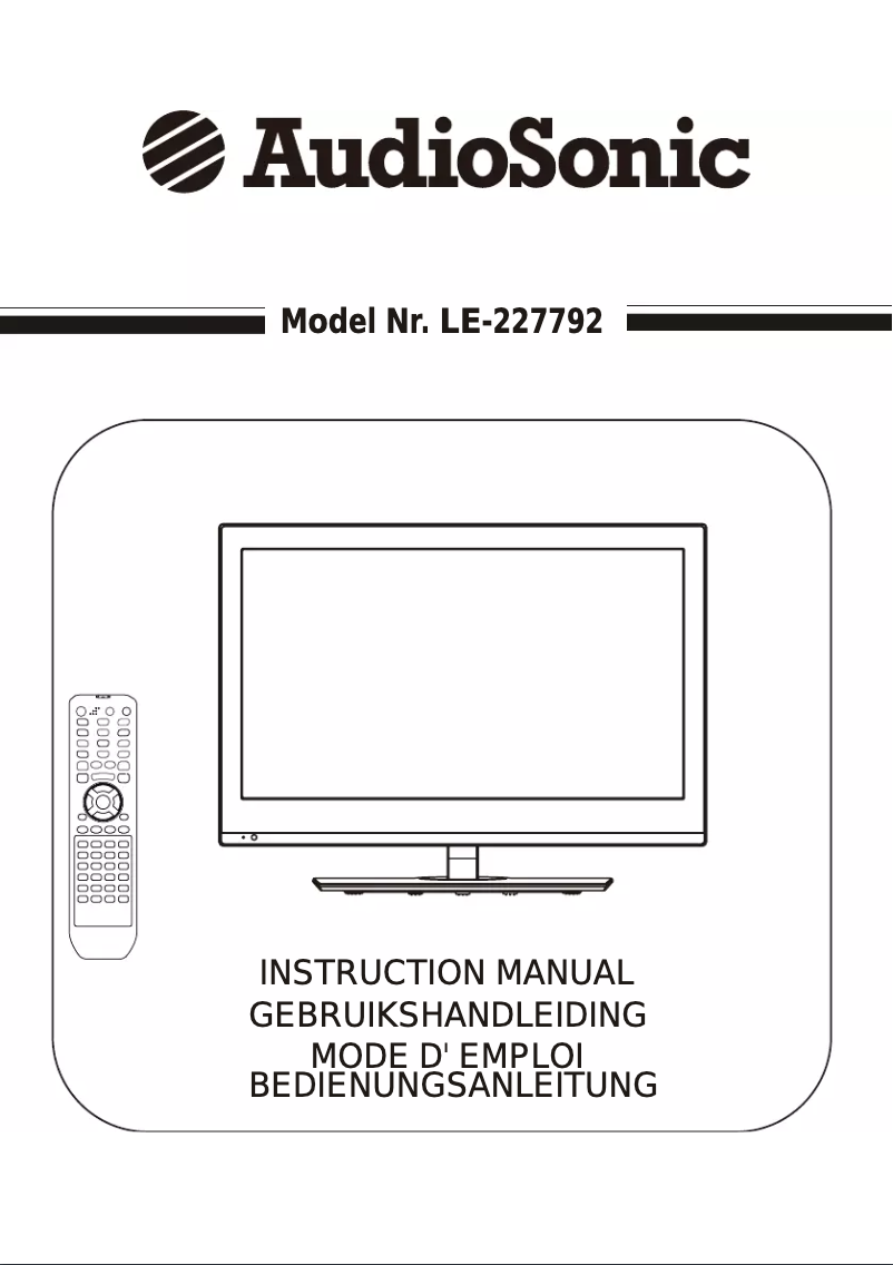 First page image of the manual for LE-227792