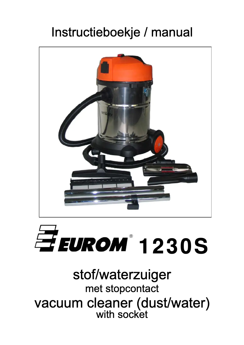 Page 1 de la notice Manuel utilisateur Eurom 1230S
