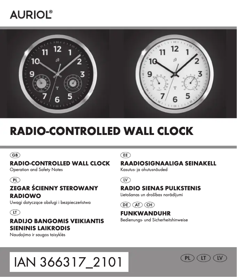 First page image of the manual for IAN 331538