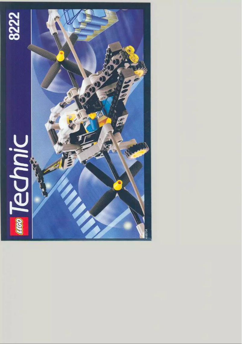 Page 1 of the manual User Manual Lego Technic 8222