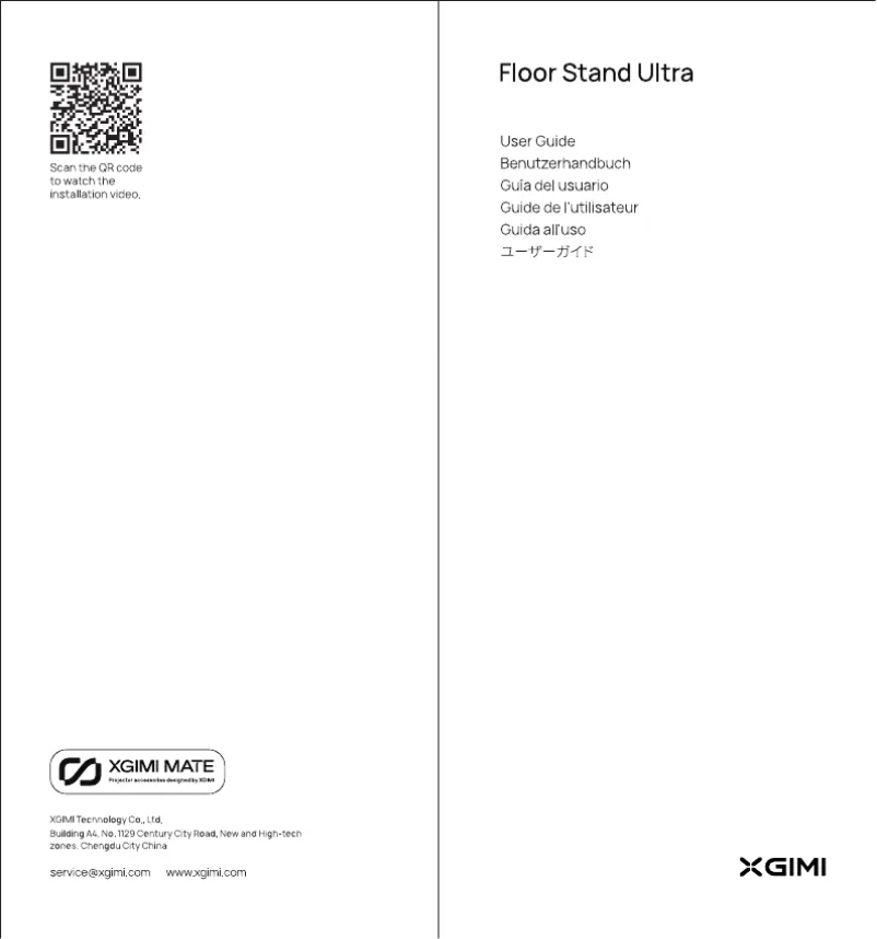 Page 1 de la notice Manuel utilisateur XGIMI Floor Stand Ultra