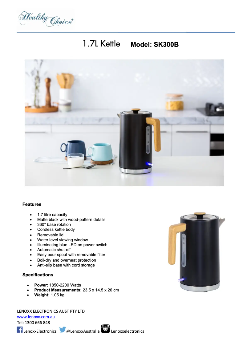 First page image of the manual for SK300B