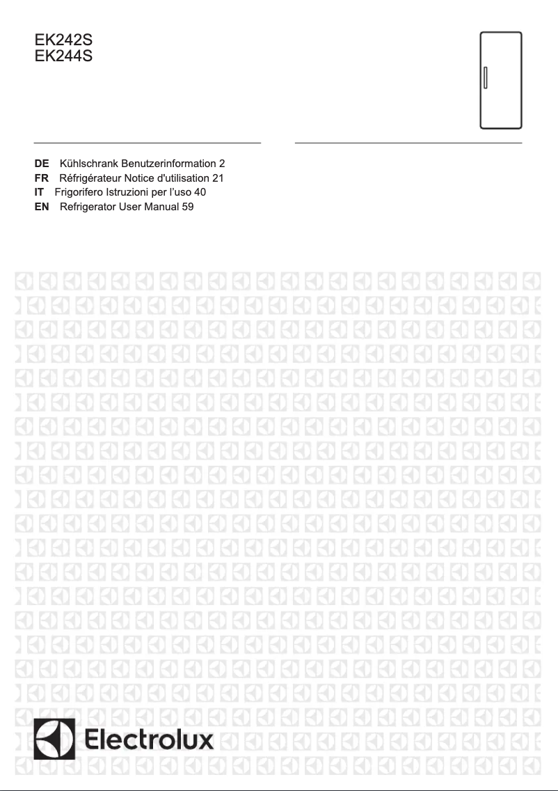 Page 1 of the manual User Manual Electrolux EK244SLBR