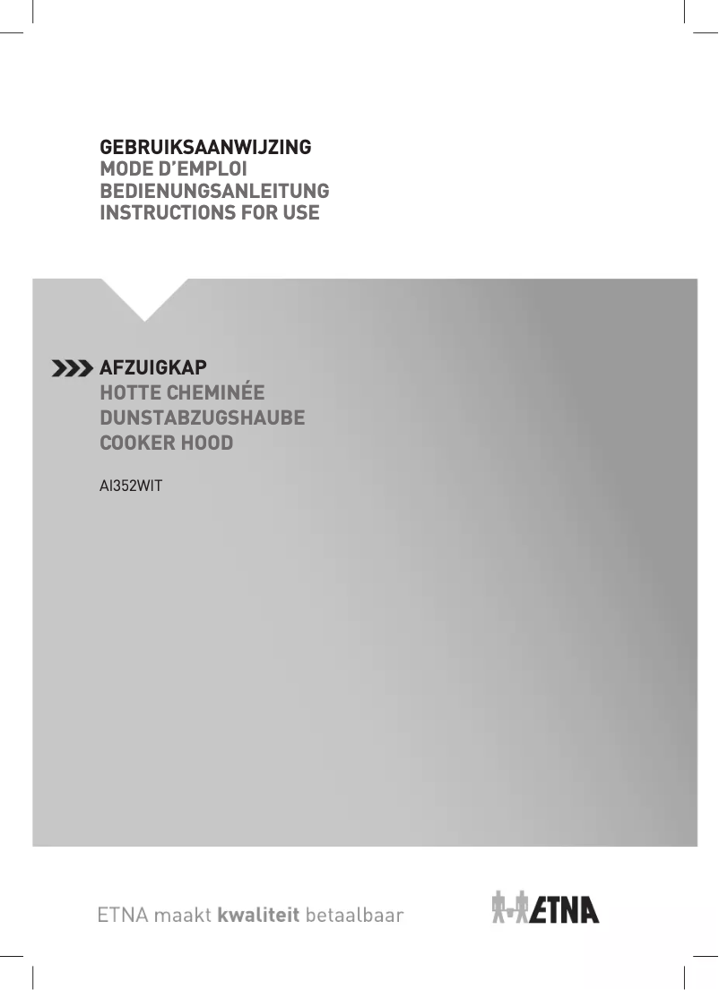 First page image of the manual for AI352WIT