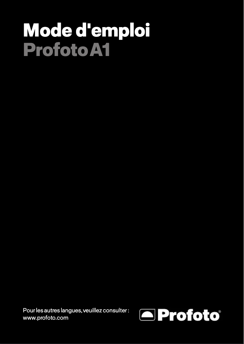 First page image of the manual for A1