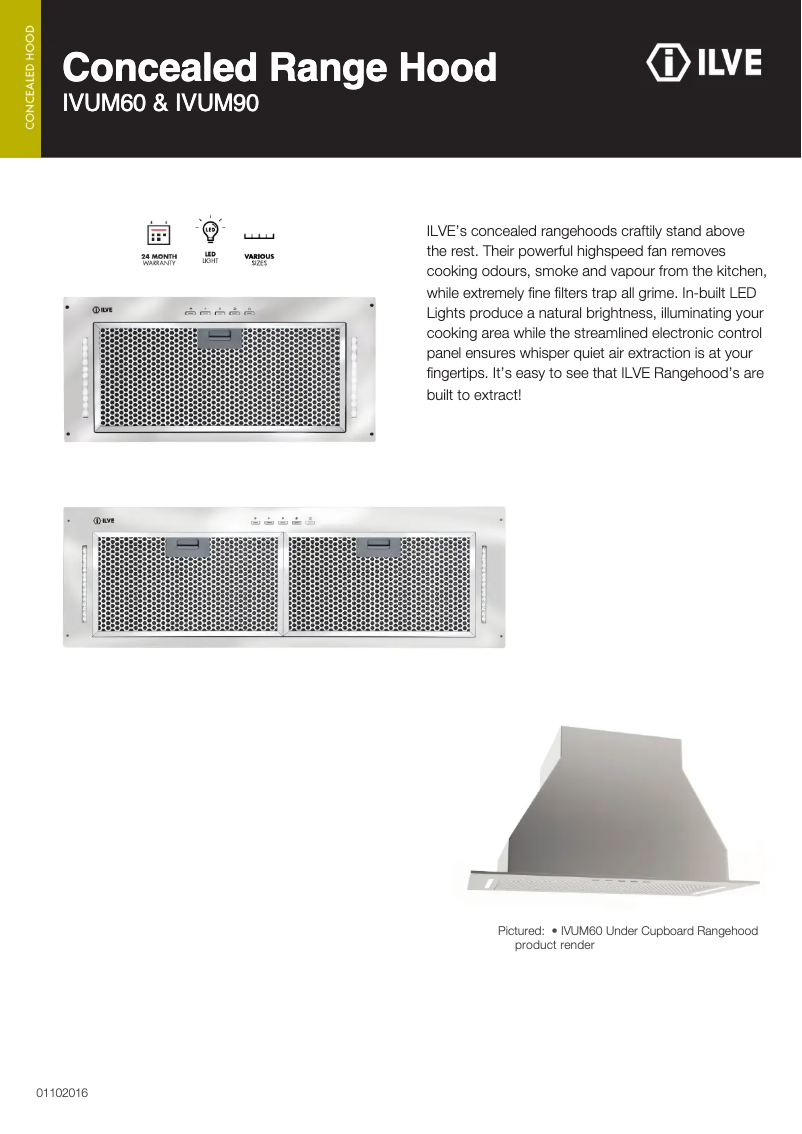 First page image of the manual for IVUM60X