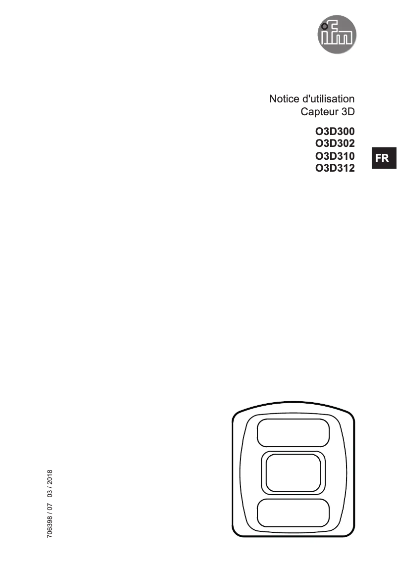 Page 1 of the manual User Manual IFM O3D304