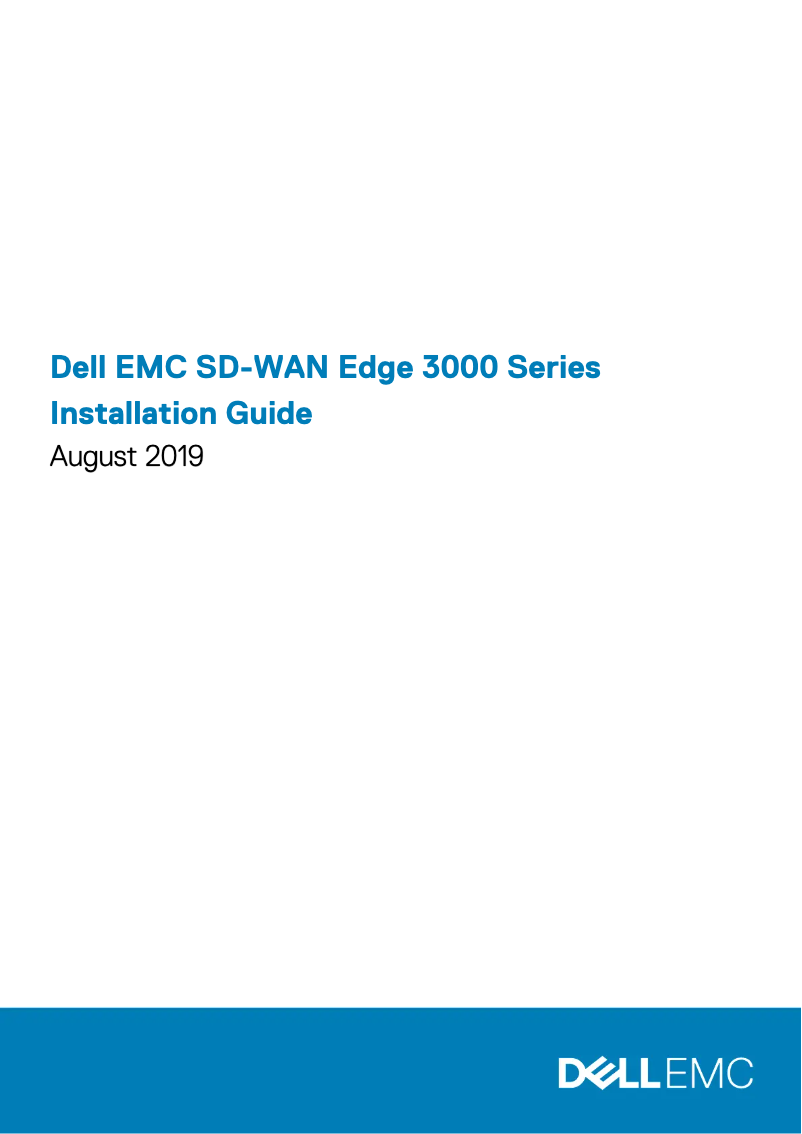 Page 1 of the manual User Manual Dell Edge 3800