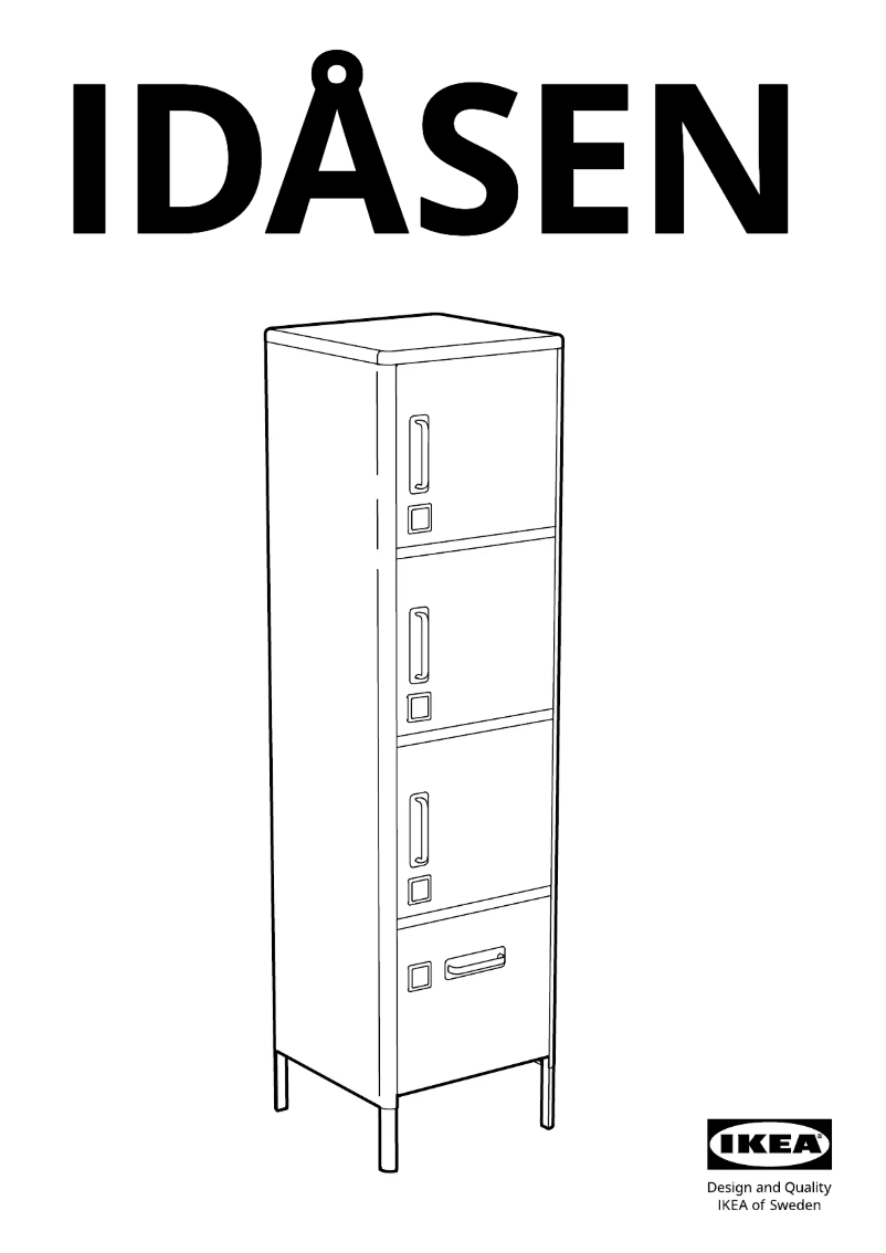 First page image of the manual for IDÅSEN 804.963.89