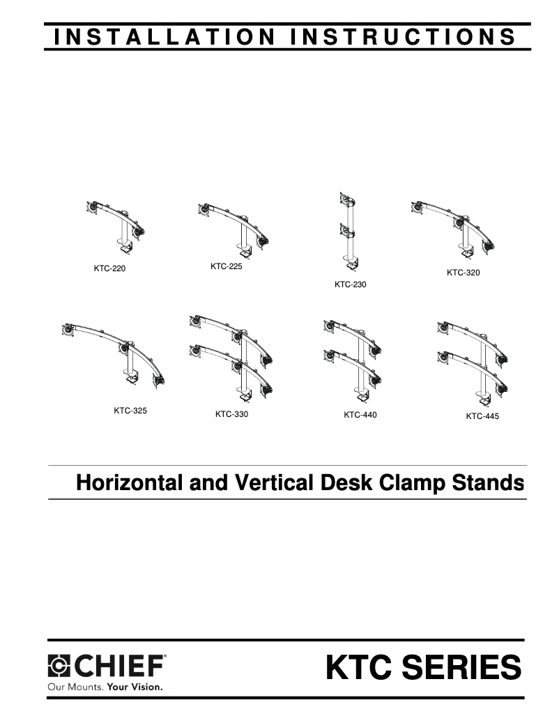 First page image of the manual for KTC330B
