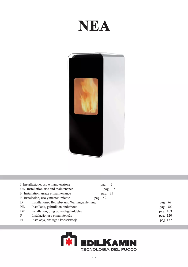 First page image of the manual for NEA