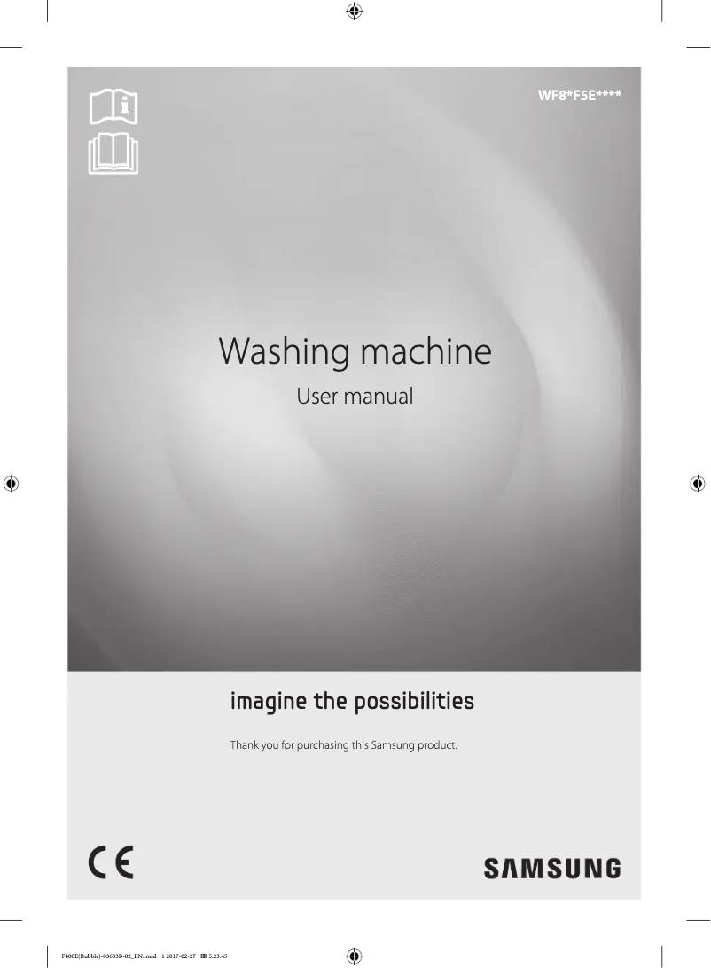 First page image of the manual for WF8EF5E0W4W/EU