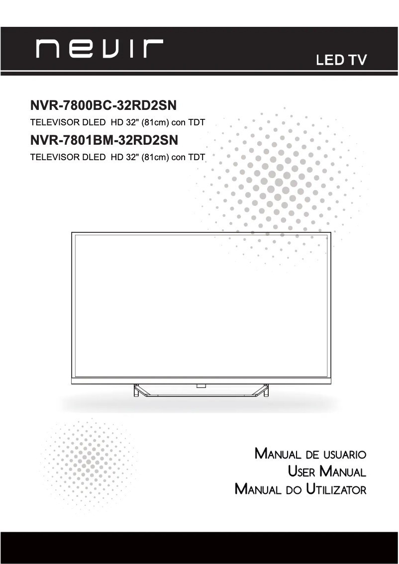 Page 1 of the manual User Manual Nevir NVR-7801BM-32RD2SN
