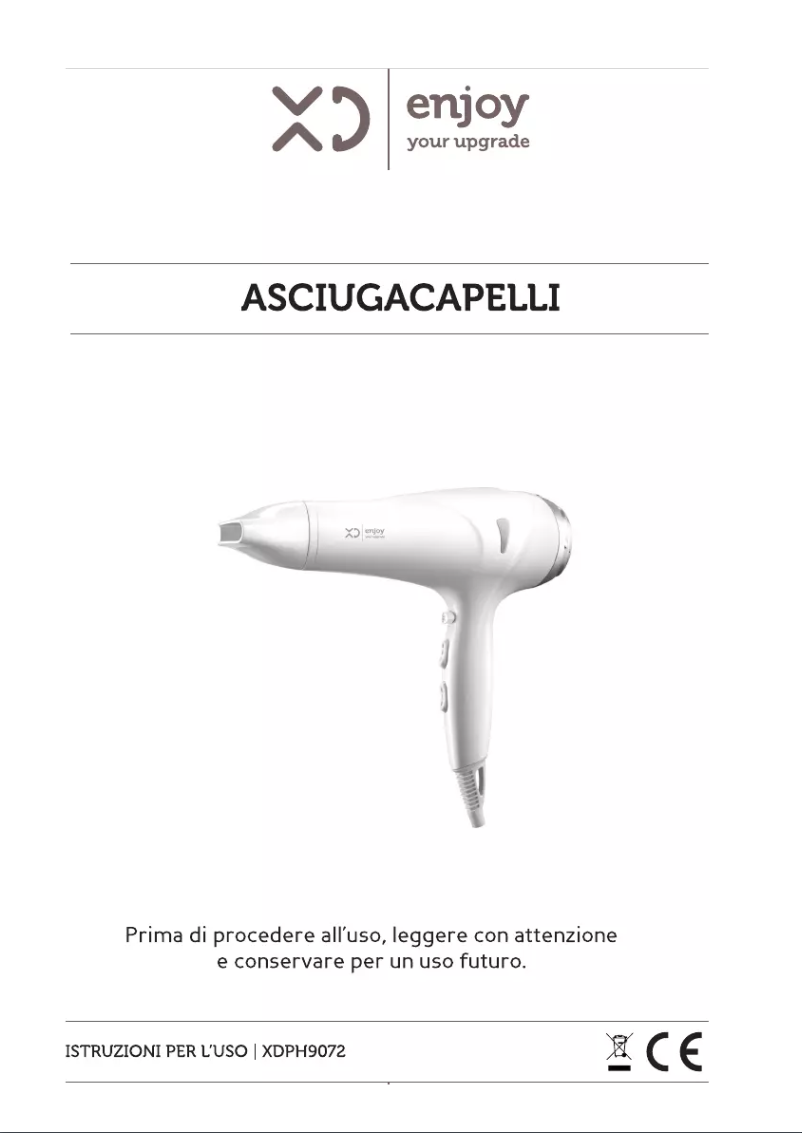 Page 1 of the manual User Manual XD PH9072