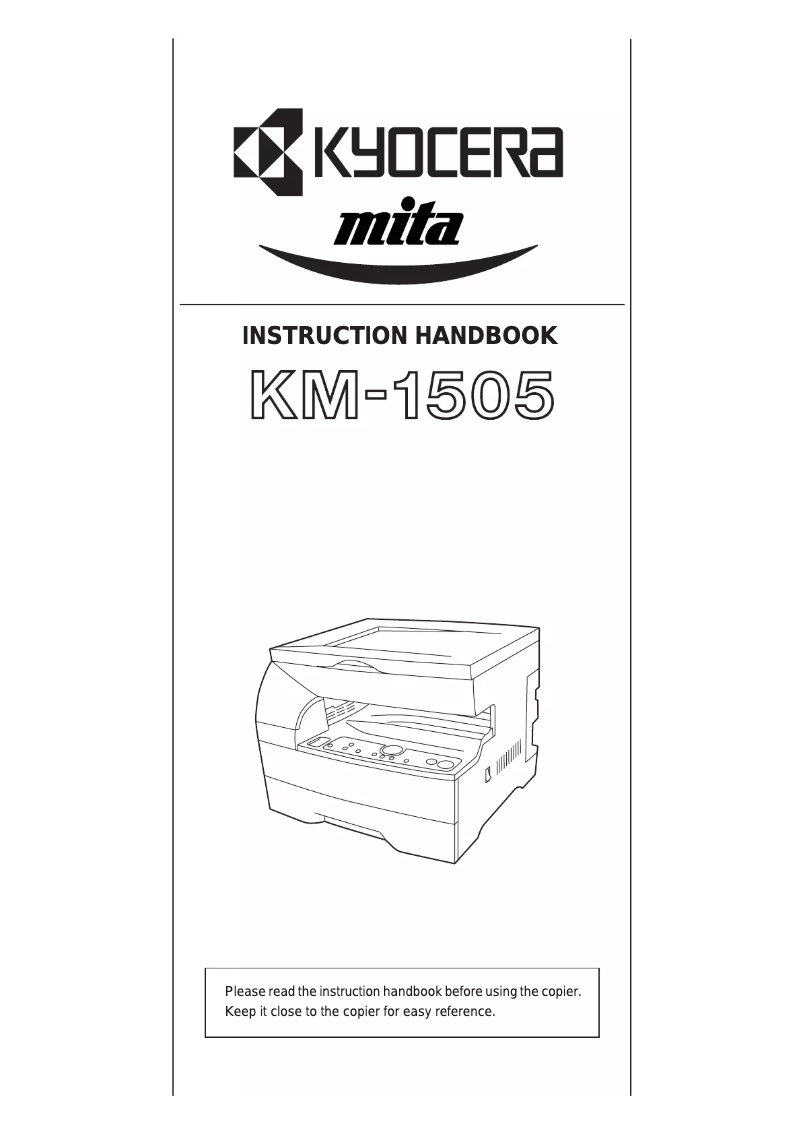 Page 1 of the manual User Manual Kyocera KM-1505