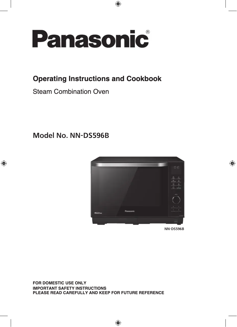 Page 1 of the manual User Manual Panasonic NN-DF386M